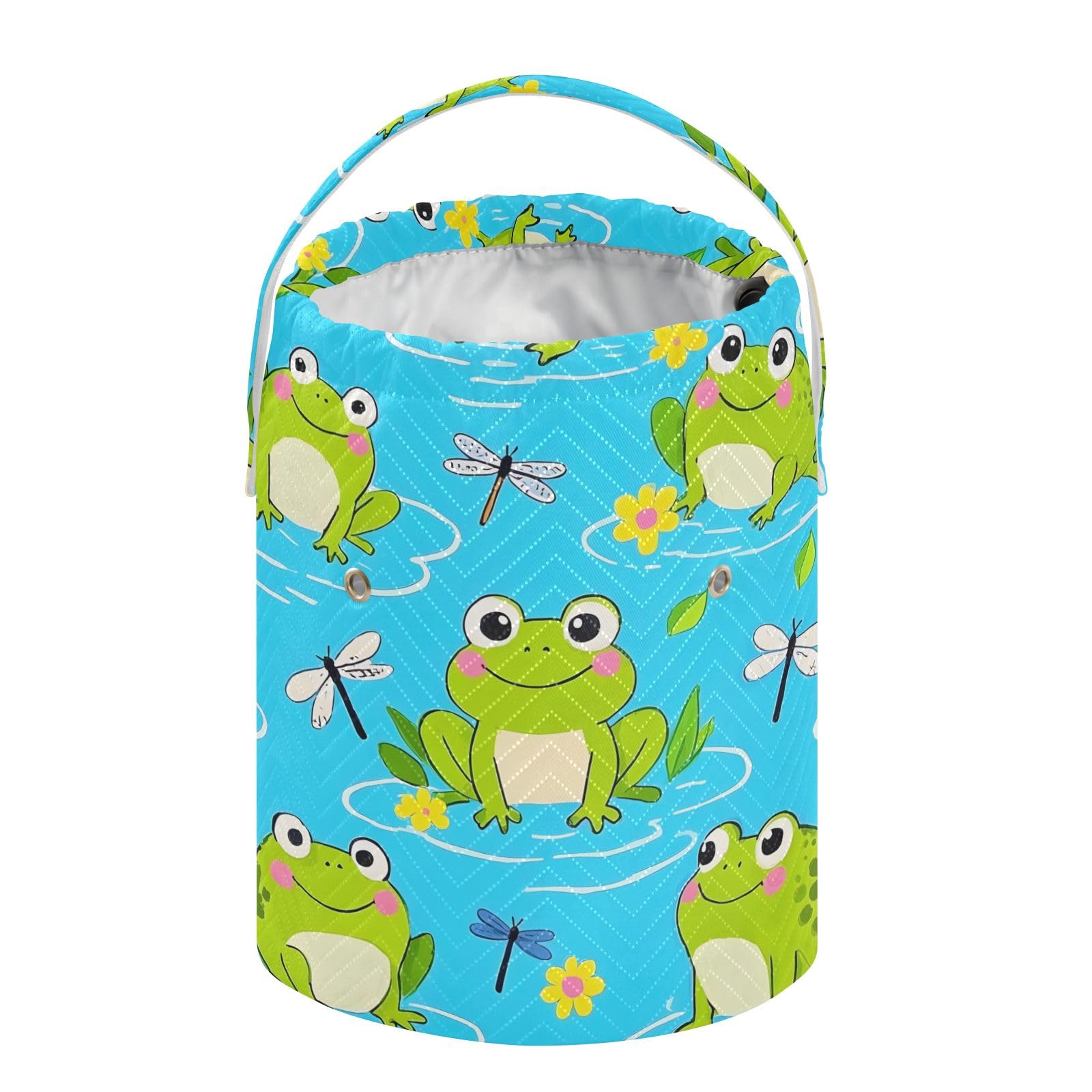 Yarn Storage Bag Small Crochet Bag Knitting Bag Organizer Frog Dragonfly Yarn Bags for Crocheting Basket