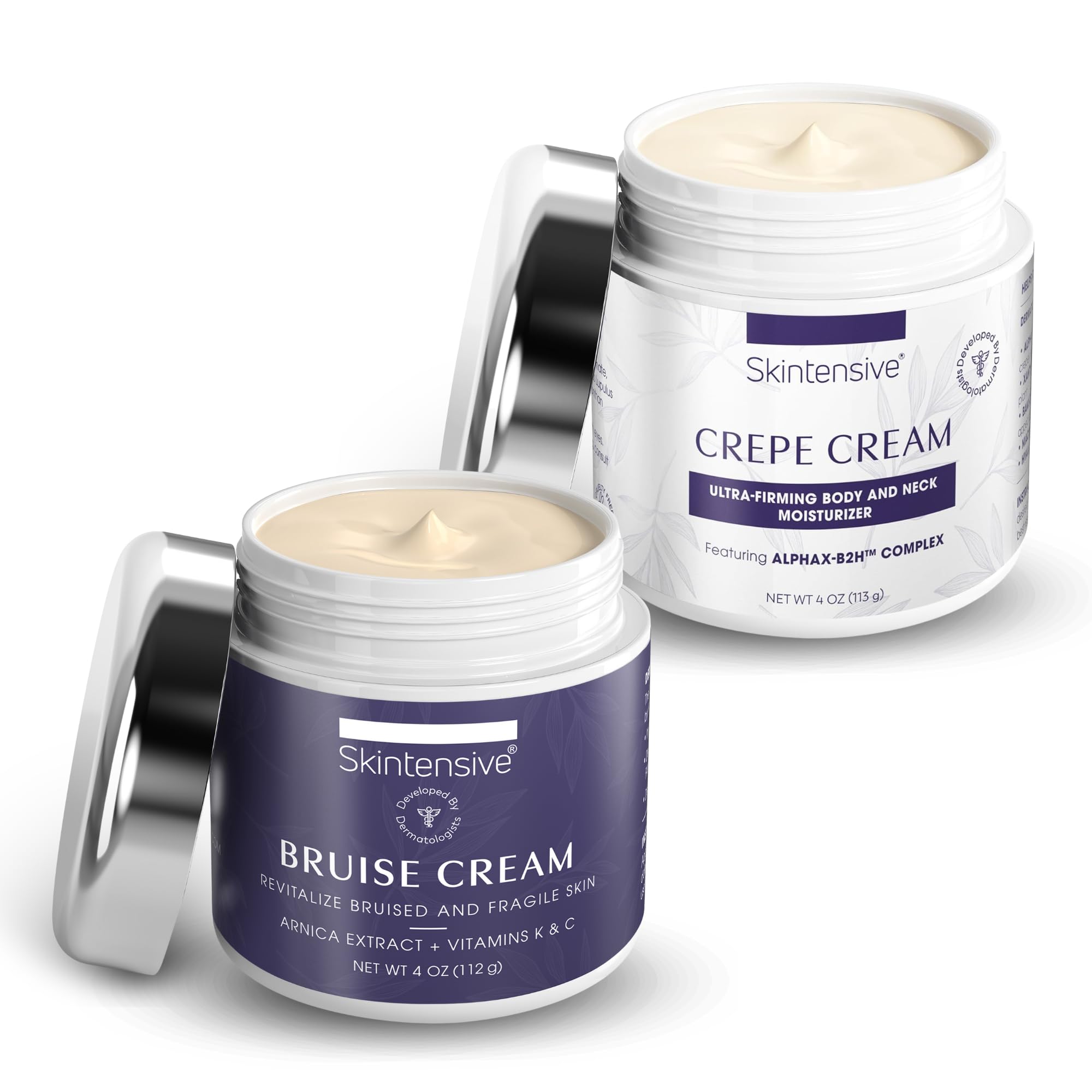 Amazon.com: SKINTENSIVE Bruise Cream + Crepe Cream Bundle, Non