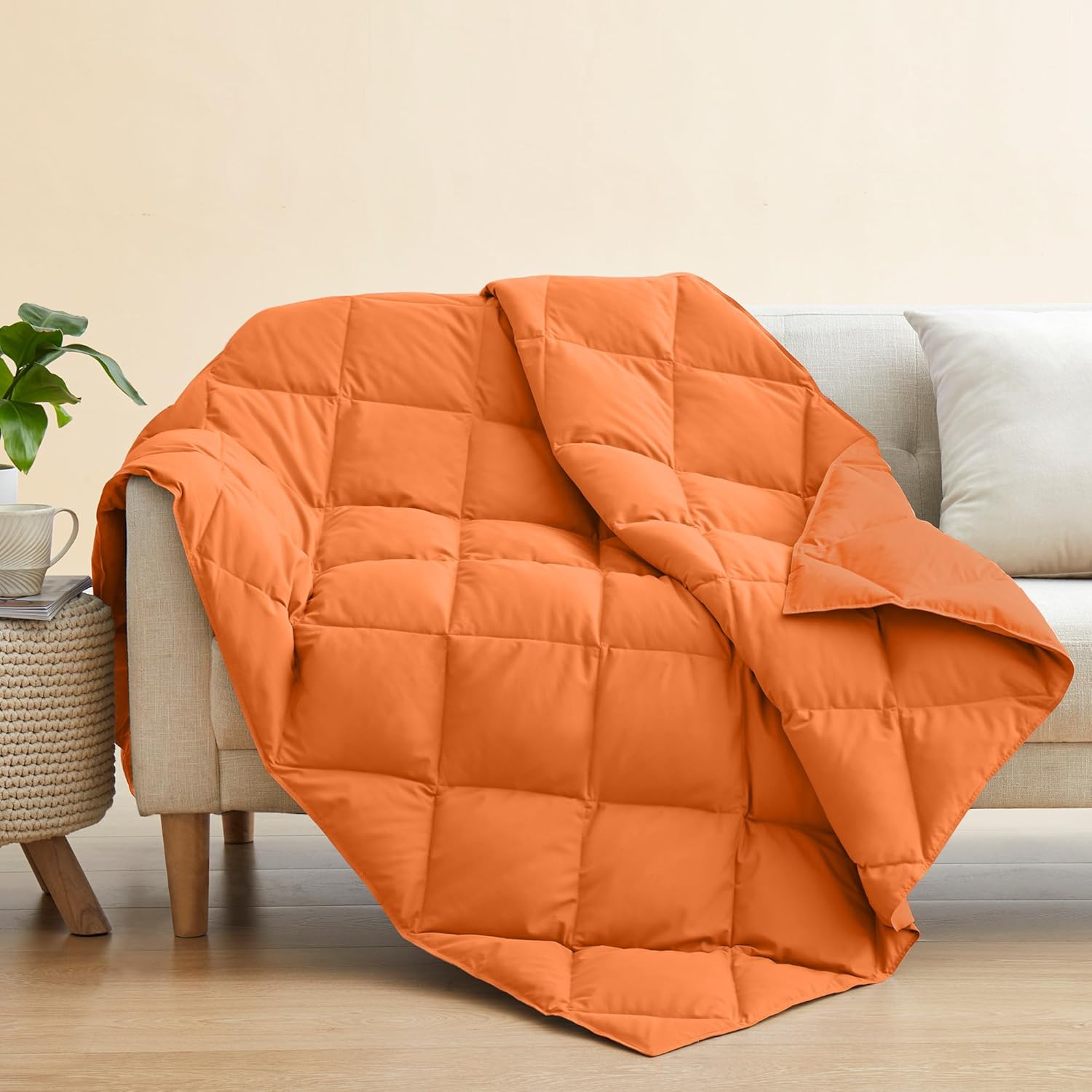 puredown® Down Throw Blankets, Lightweight Down Throw for