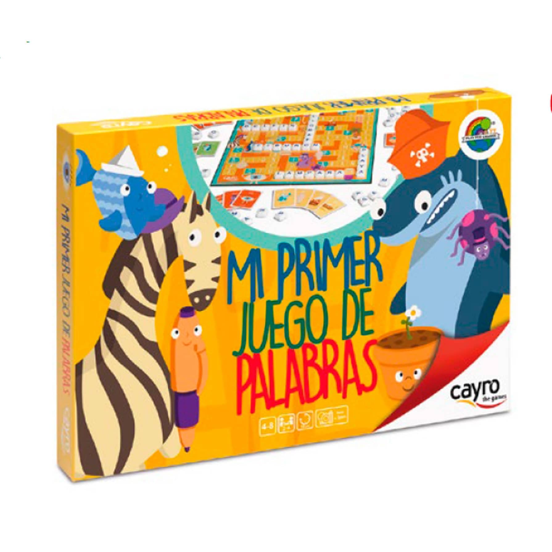 Cayro - Il Mio Primo Gioco Di Parole - + 4 Anni - Gioco Di Formazione Di Parole - Gioco Educativo Per Bambini - Imparano Giocando - Include Tabellone E Carte Con Lettere - Da 2 A 4 Giocatori-image