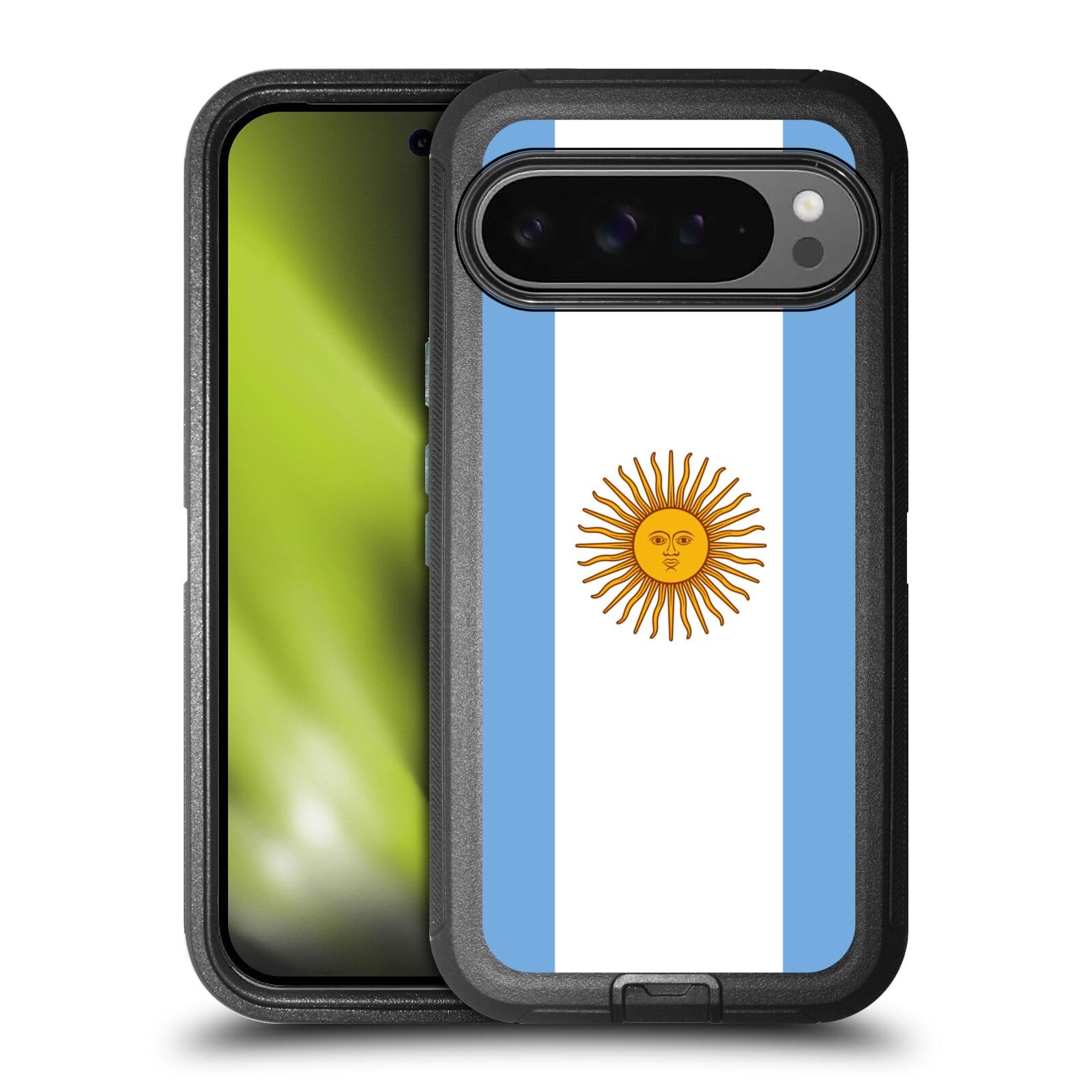 Coque Google Pixel 9 Pro XL antichoc foot drapeau Argentine rigide - 8
