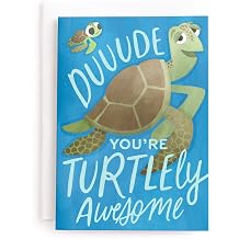 Minted | Greeting Card - Single with Envelope | CONGRATS - Finding Nemo | Pixar's Turtlely Awesome
