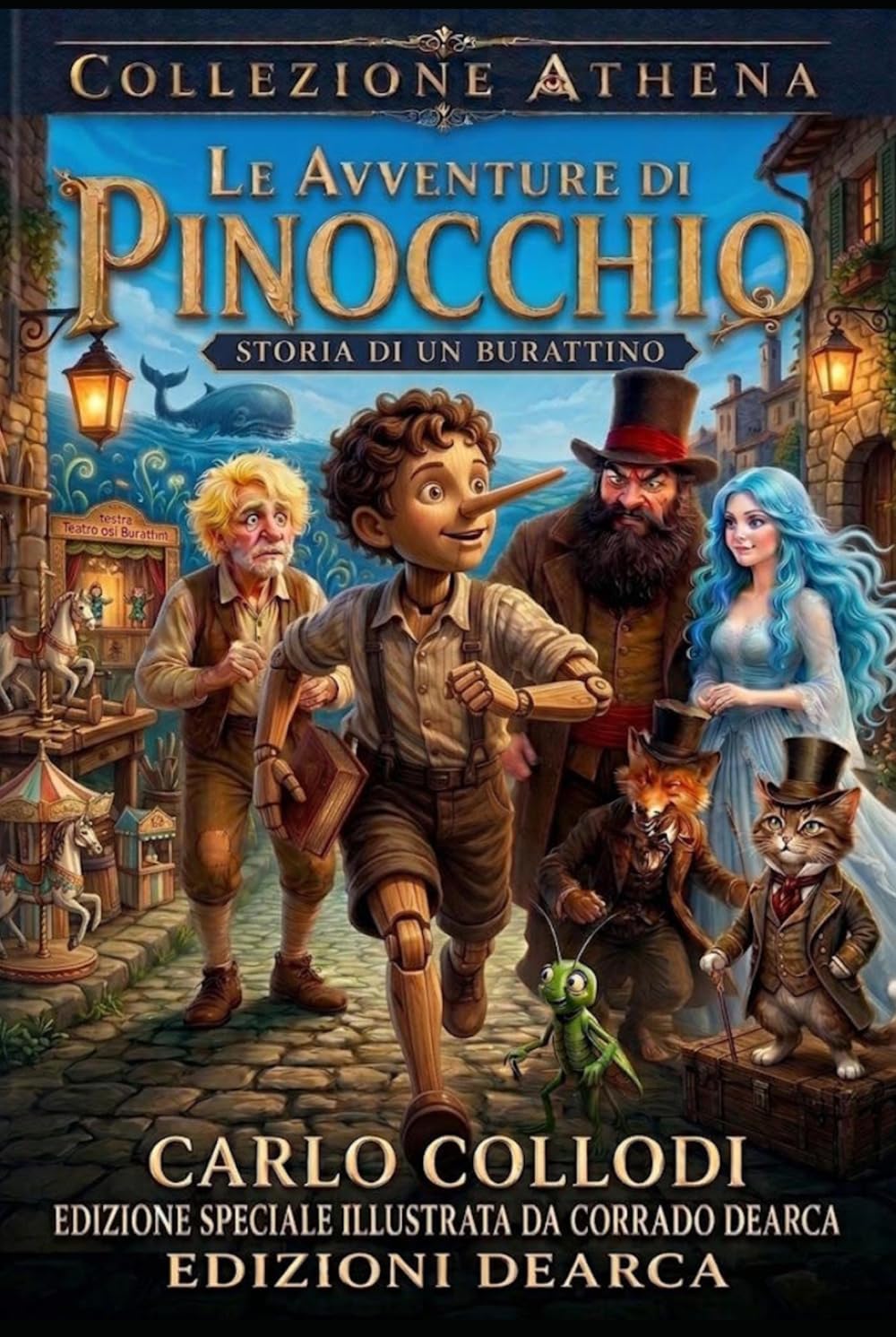 Le Avventure di Pinocchio: Storia di un Burattino • Edizione di Pregio Illustrata da Corrado Dearca - Collezione Athena
