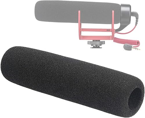 Rode Deadcat - Espuma de parabrisas para cámara Rode VideoMic Go, micrófono de cámara para interior con filtro pop SUNMON