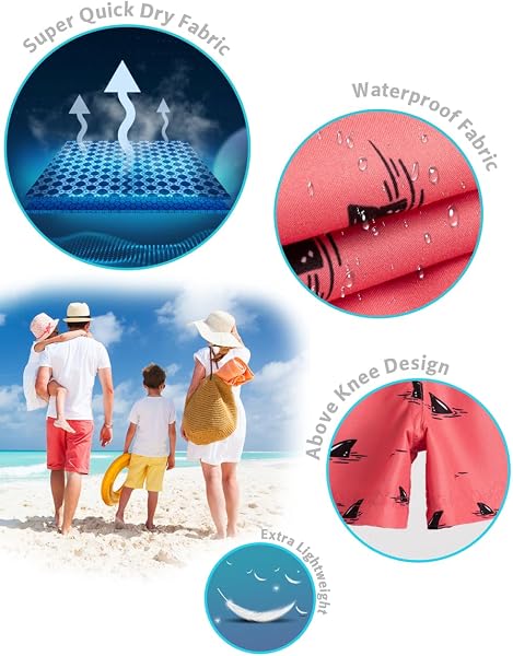 MaaMgic Bañador Niño Ropa de Baño para Natación Secado Rápido Interior de Malla Shorts de Natación VÍA Multiple - 4
