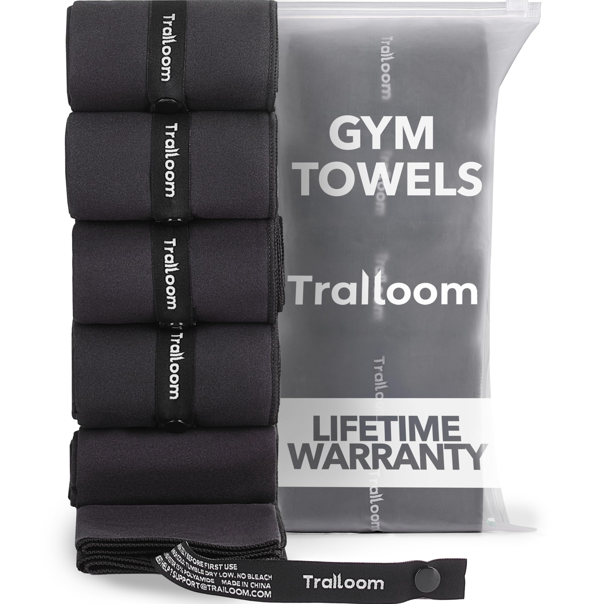 Microfiber Workout Towels - Quick Dry Highly Absorbing Odor-Free for Men Women - Gym Sweat Sports Towel for