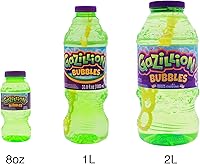 Vista 6 de Gazillion Bubbles, solución original de burbujas de 1 litro, crea burbujas con fórmula premium y varita de burbujas 7 en 1, no tóxica y segura