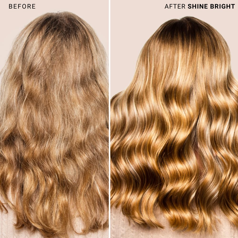 The Beachwaver Co. Shine Bright Serum - Full Size (1.7 Oz) | Award-Winning Shine Serum w/Vegan Keratin & Organic Argan Oil | Smoothing Formula for Silky, Frizz-Free Finish | Bali Beach Night