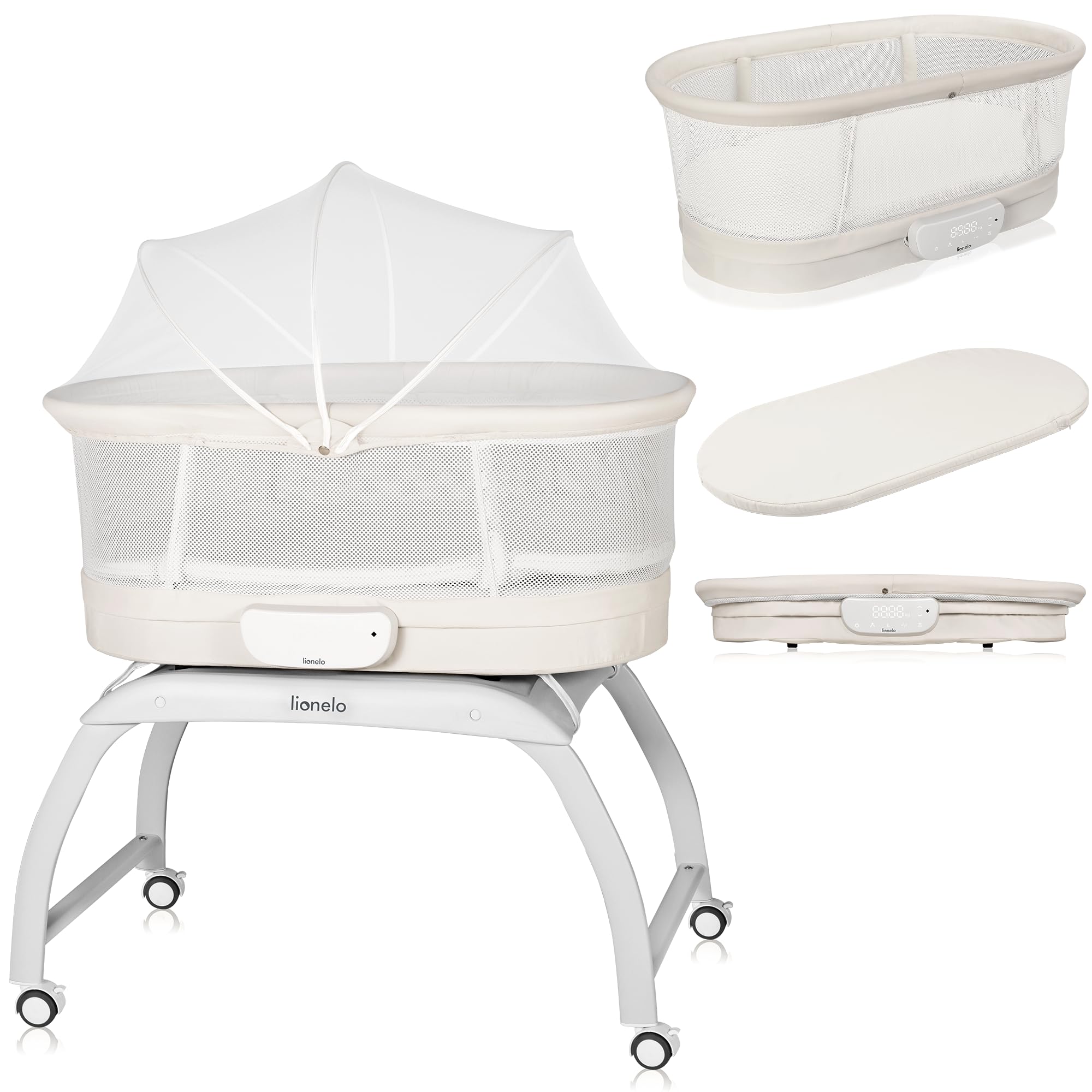 LIONELO Cora voederstoel 54 x 85 x 105 cm baby tot 15 kg, 6