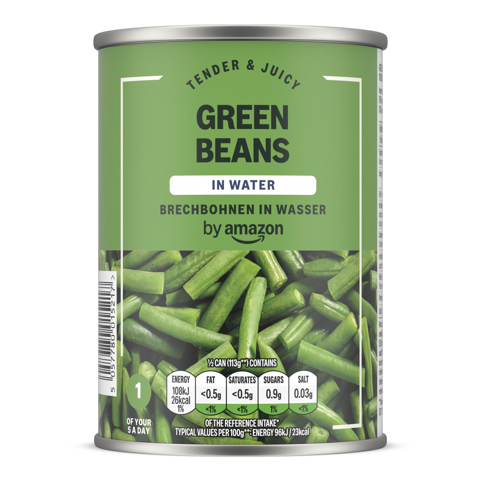 by Amazon Brechbohnen In Wasser, 400g