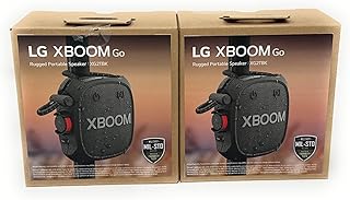 LG XBOOM Go Wireless Portable Speaker with Powerful Sound XG2TBK - 2PACK