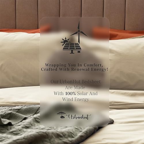 Miniatura 9 de URBANHUT Juego de sábanas de 800 hilos de algodón egipcio, damasco, a rayas, tamaño King (4 unidades), ultra suaves y lisas, tejido satinado,