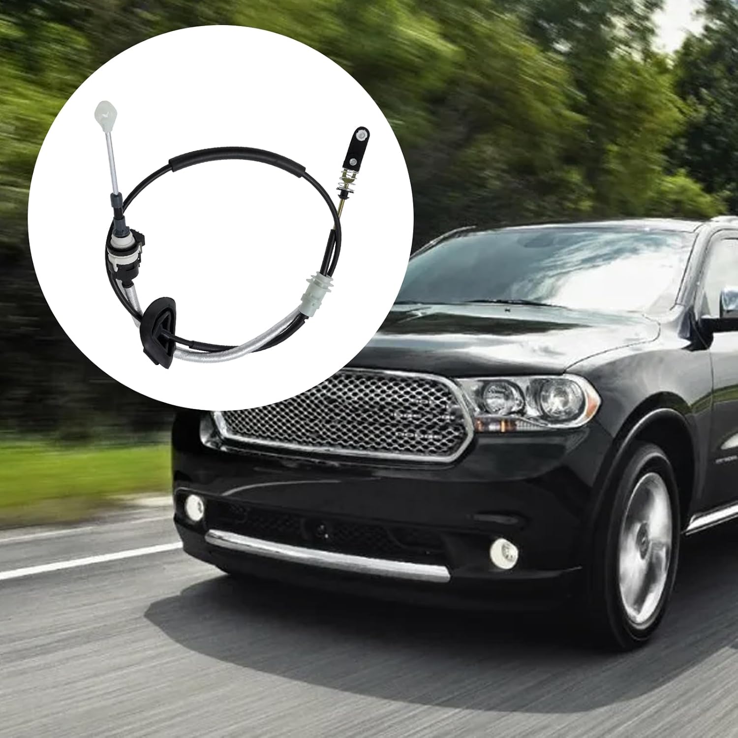 Saihisday 52124783AB Transmission Shift Control Cable, Replacement for Dodge Durango Replacement for Jeep Grand Cherokee 2011-2013, Gearshift Control Cable Replaces 52124783AC