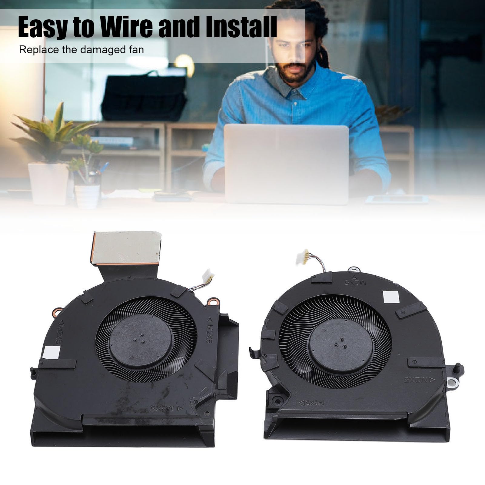 Fabater Il Set di Ventole di Raffreddamento per Laptop OMEN 16-b 16-c RTX3060 RTX3070 Protegge Efficacemente Dal Surriscaldamento per Giocatori e Professionisti Materiale ABS in Lega di Alluminio