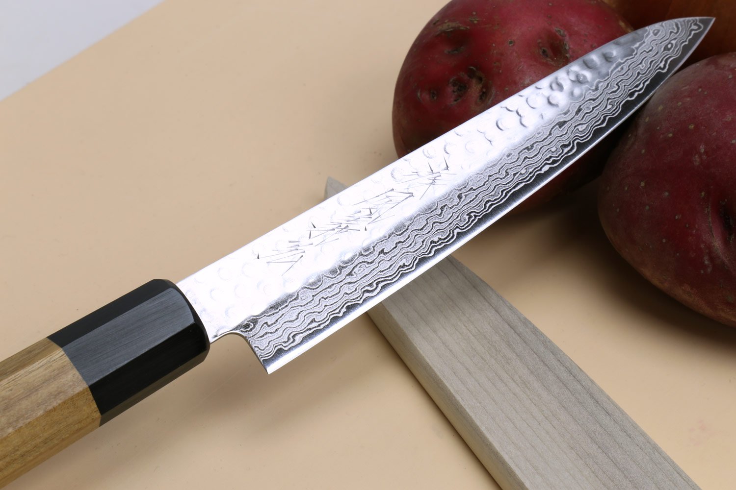 YOSHIHIRO 46 Layers VG10 Hammered Damascus Petty Utility Prep Chef