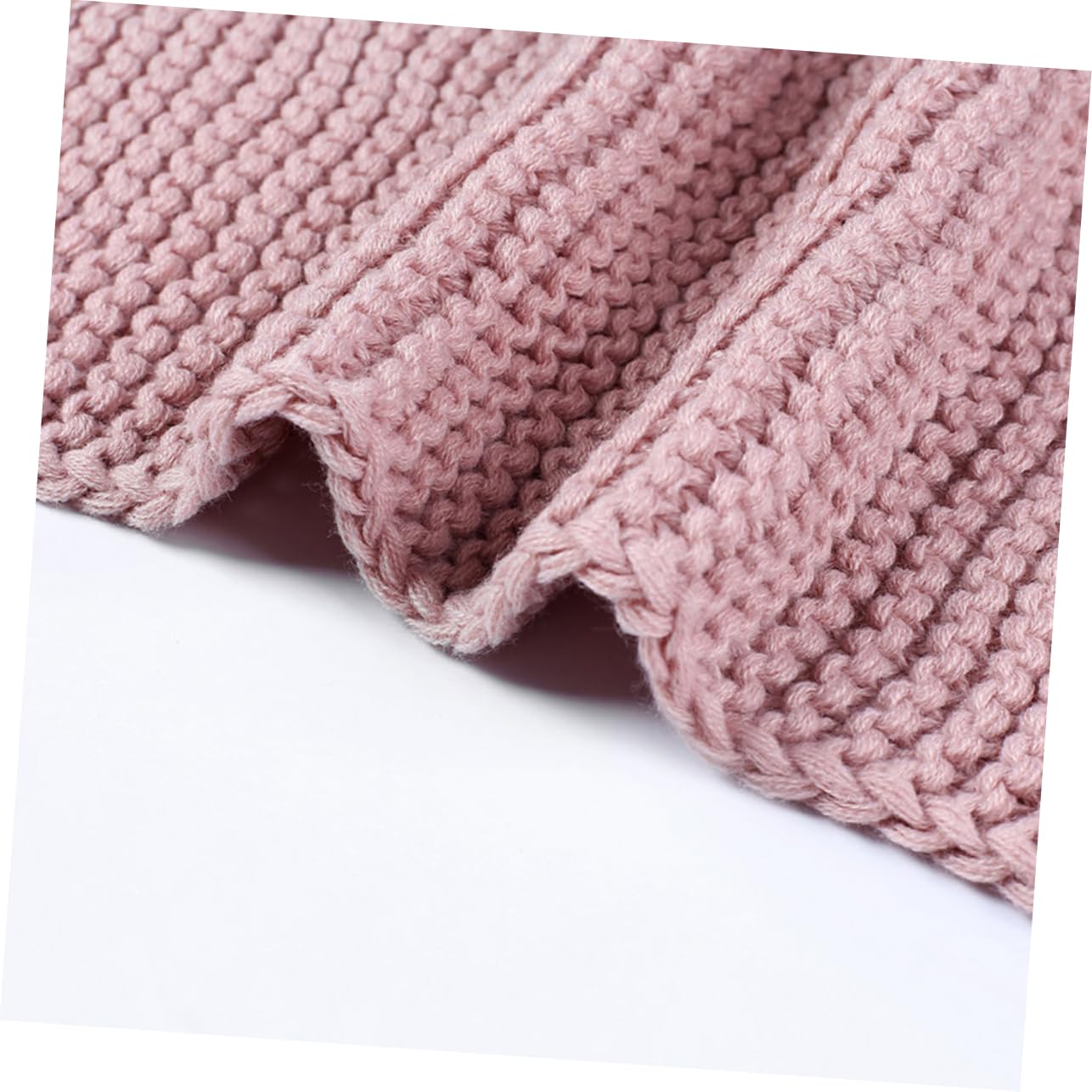 3 Piezas niño Bufanda de Invierno Bufandas para niños con Bolas peludas de niño cálida para niños de Lana Rosa