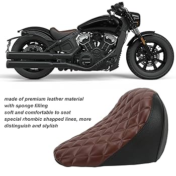 バイク用キルティングシート ブラウン 楽天市場】タックロール風 バイク シート ヴィンテージ フラット