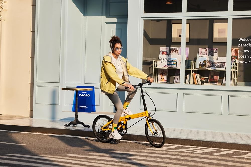 Vélo Pliant Adulte Dahon Hit 20 Pouces - 6 Vitesses - Cadre Aluminium Léger (11.54 Kg) - Freins V-Brake - Idéal Ville Et Transport - 9