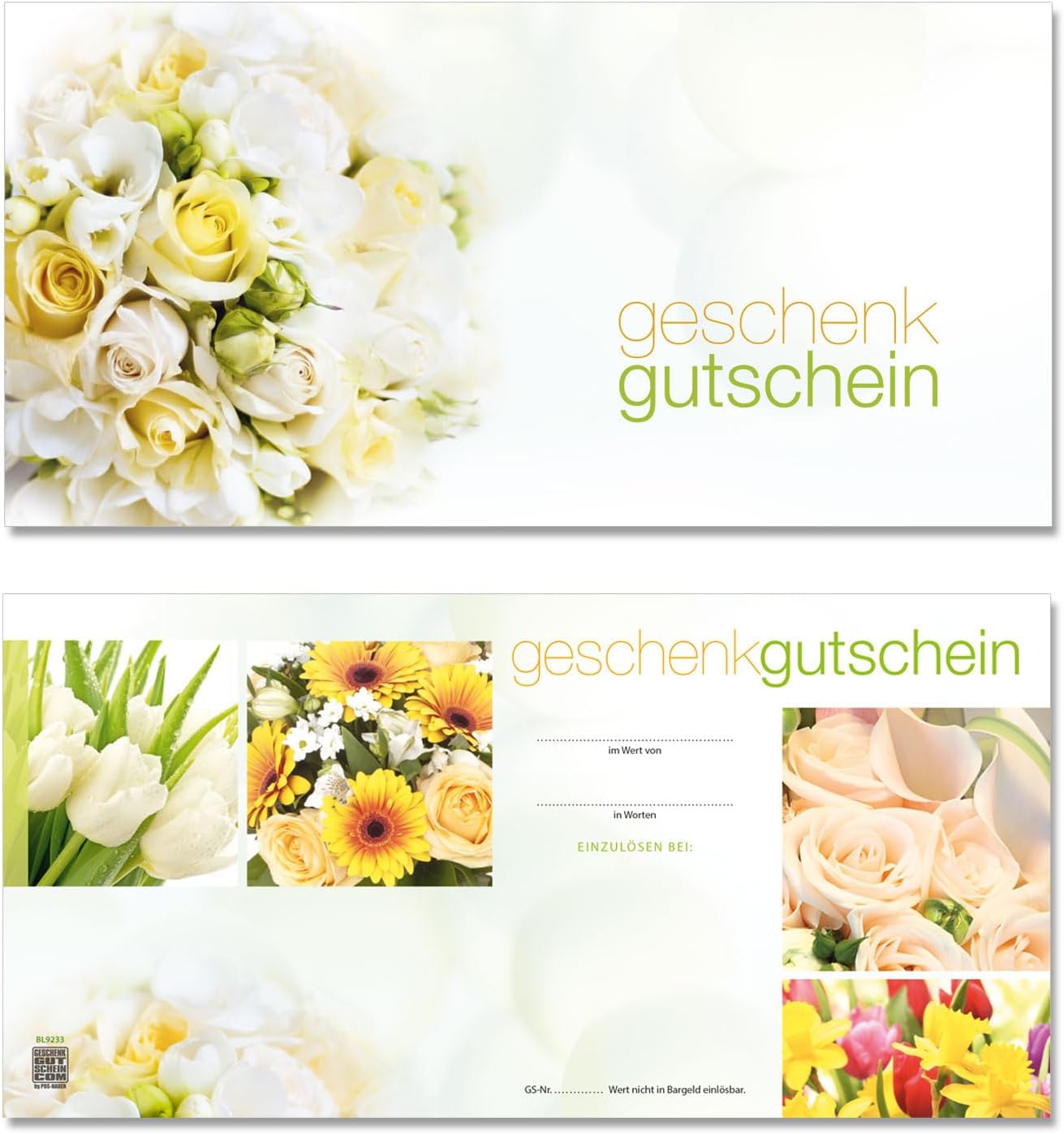 Gift Vouchercom. 50 forms to create your own vouchers for businesses companies commercial retail services. BL9233-50