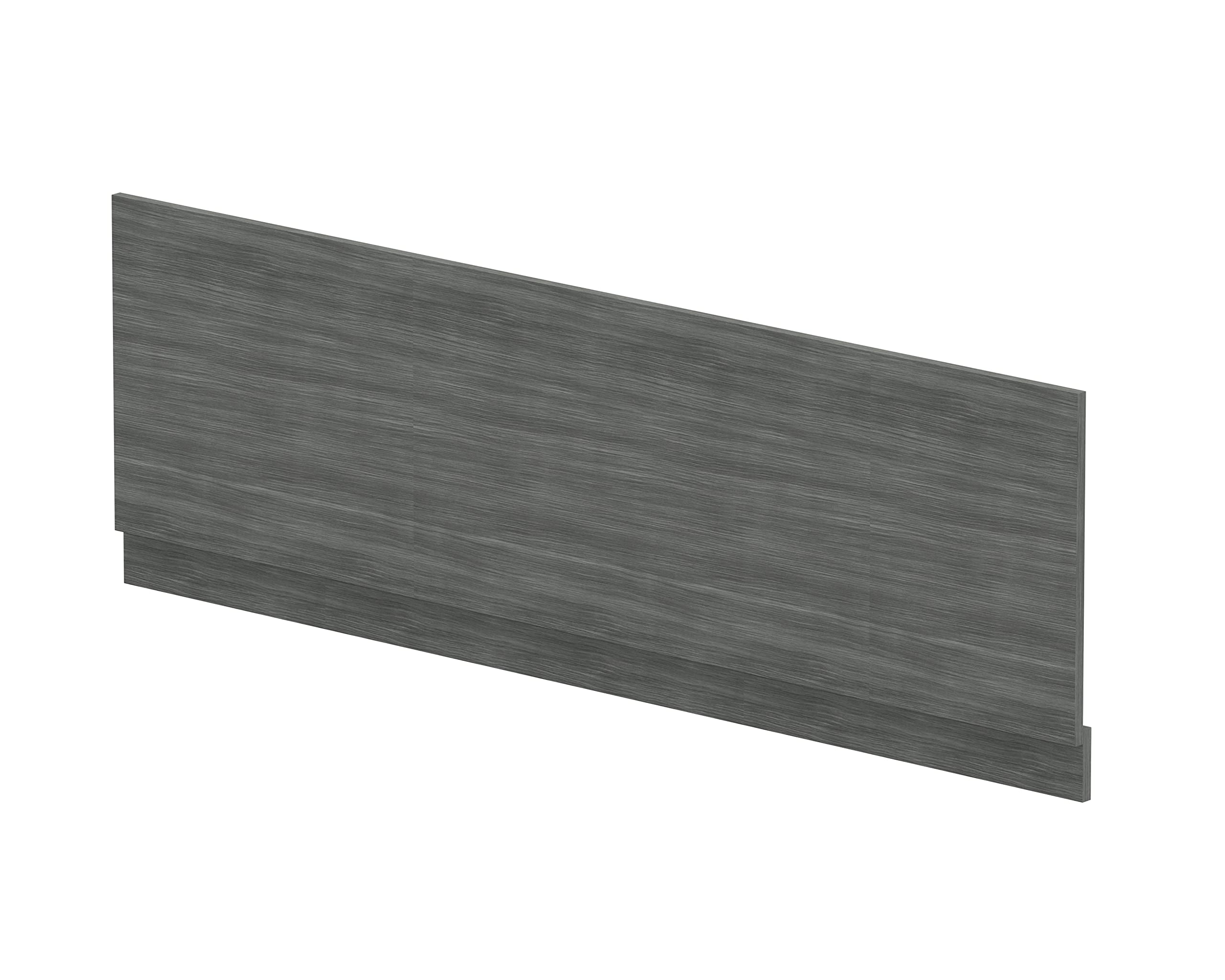 Nuie Anthracite Woodgrain Front Bath Panel With Plinth | | Mfc | 1700Mm