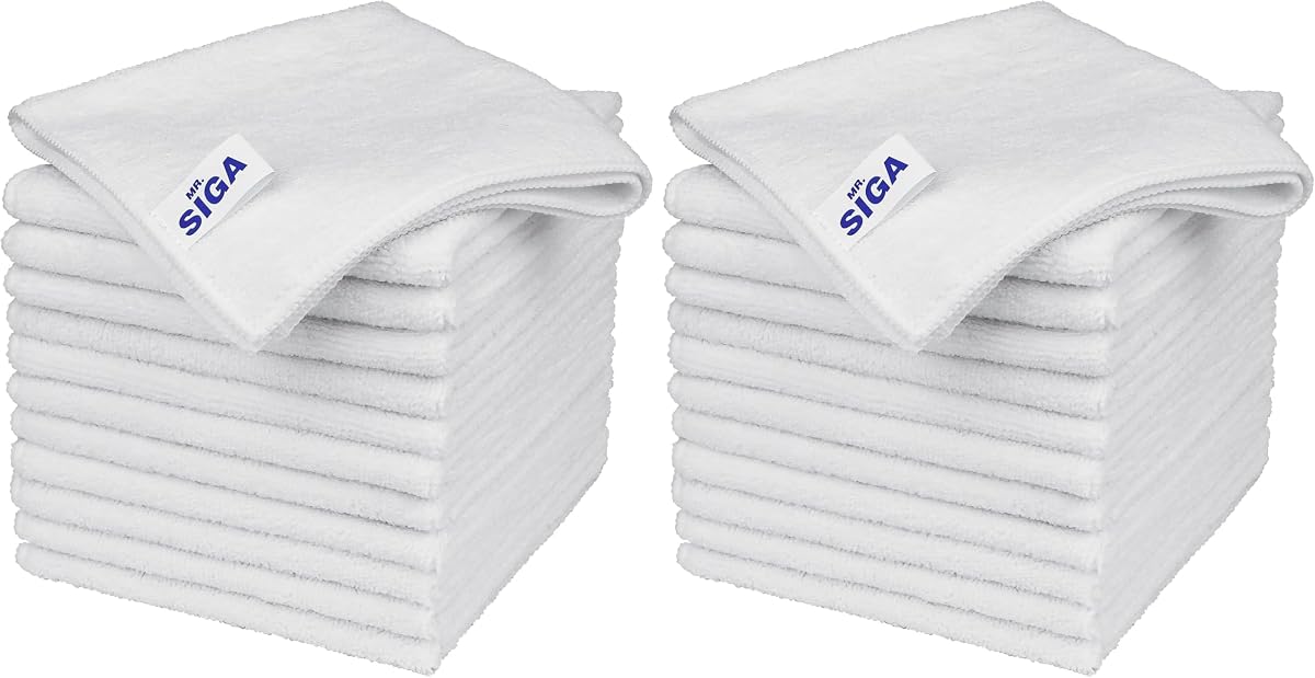 Microfiber Cleaning Cloths, Streak Free Microfiber Towels, 24 Pack