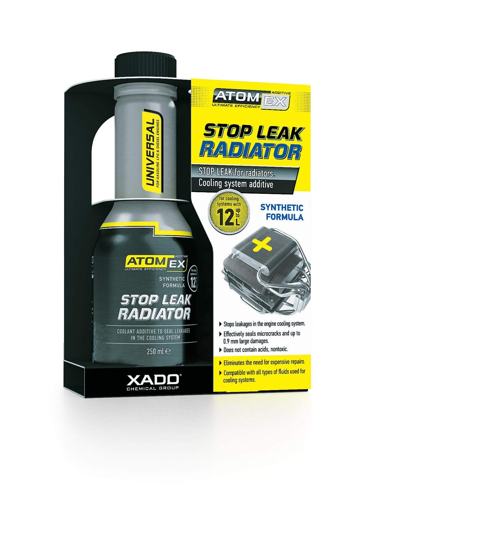 XADOStop Leak Radiator - 250ml Atomex Series with Ceramic Metal Conditioner Revitilizant®