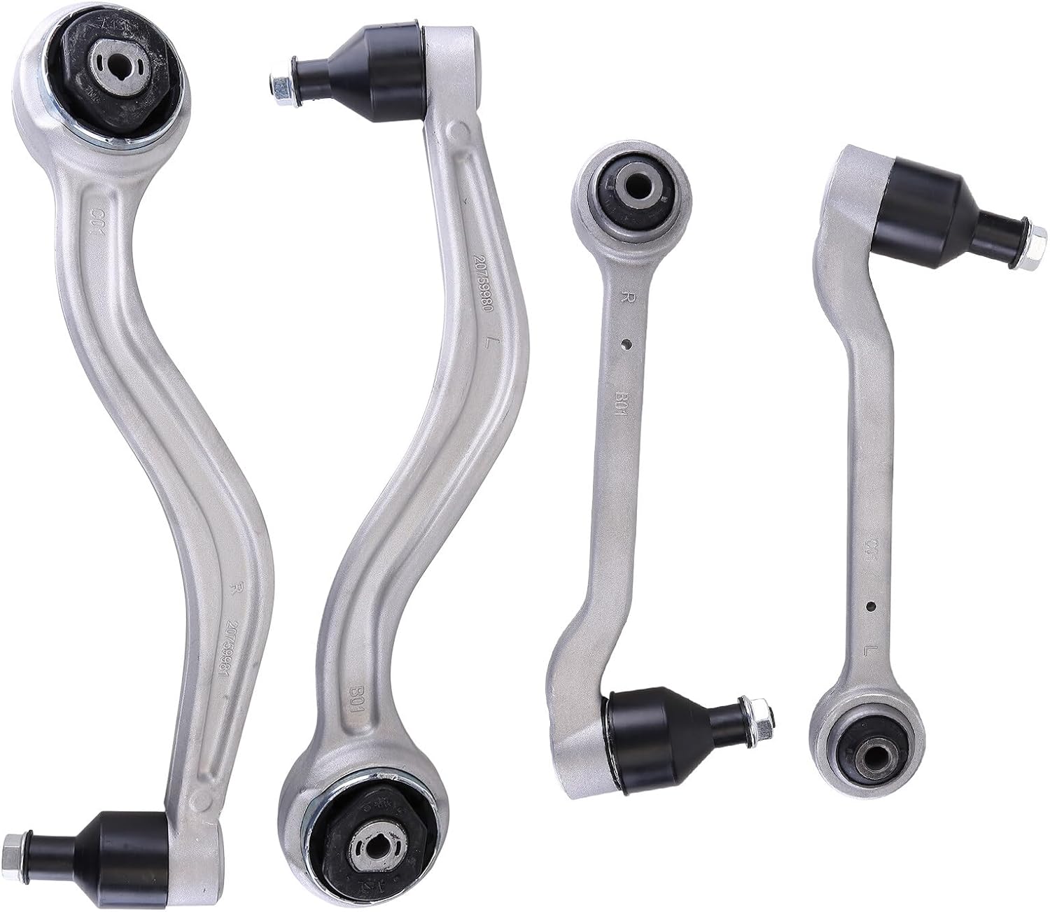 PHEZEN Set of 4 Control Arm kit-Front Lower Control Arm Compatible with 2013-2018 Cadil*lac ATS,Car aluminium Control Arms bracket-Front Lower Forward/Rearward Control Arm replaces part23462000