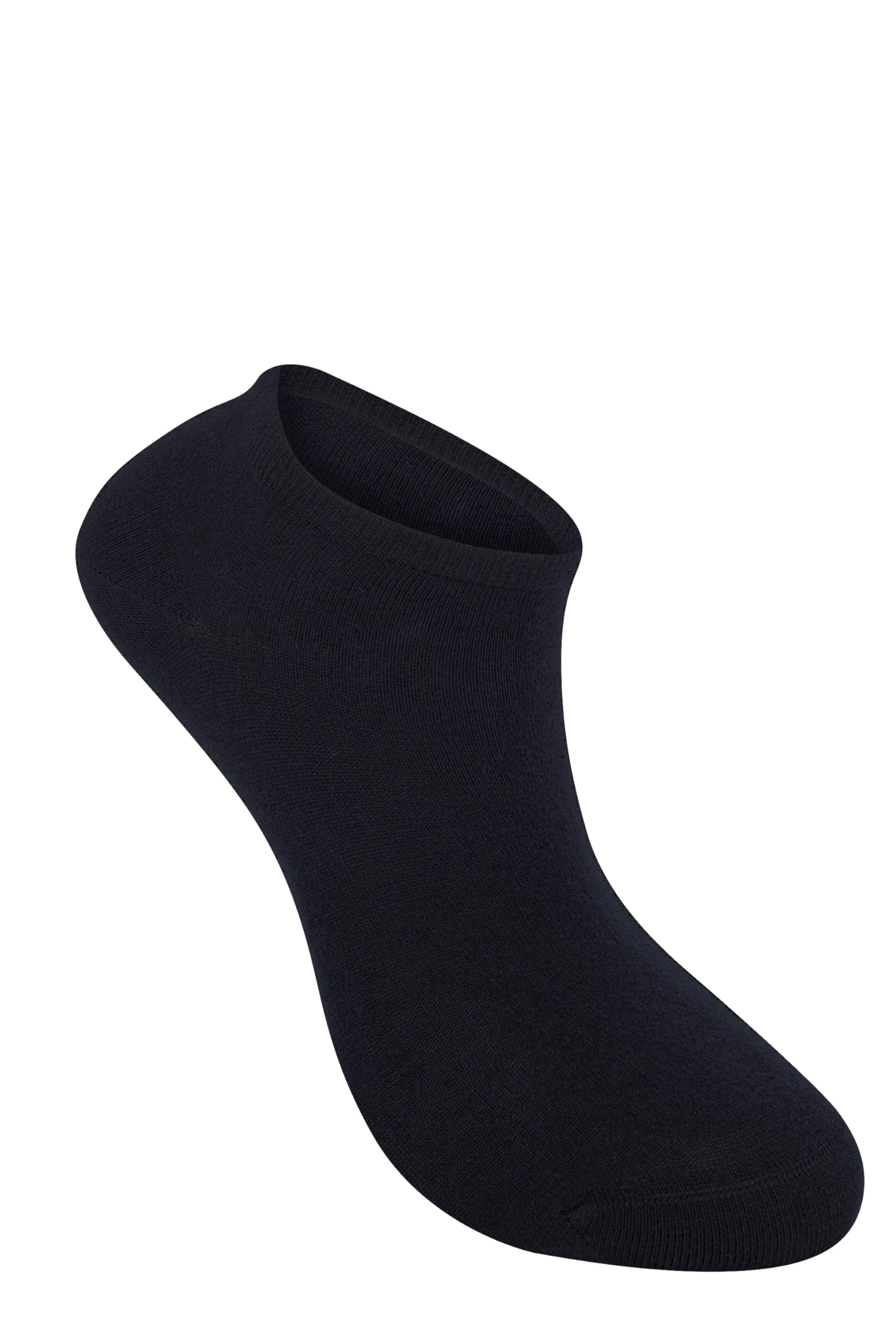98% Bio-Baumwolle Sneakersocken, 6 Paar für Damen und Herren, GOTS-zertifiziert, verstärkte Zehen- und Fersenpartie