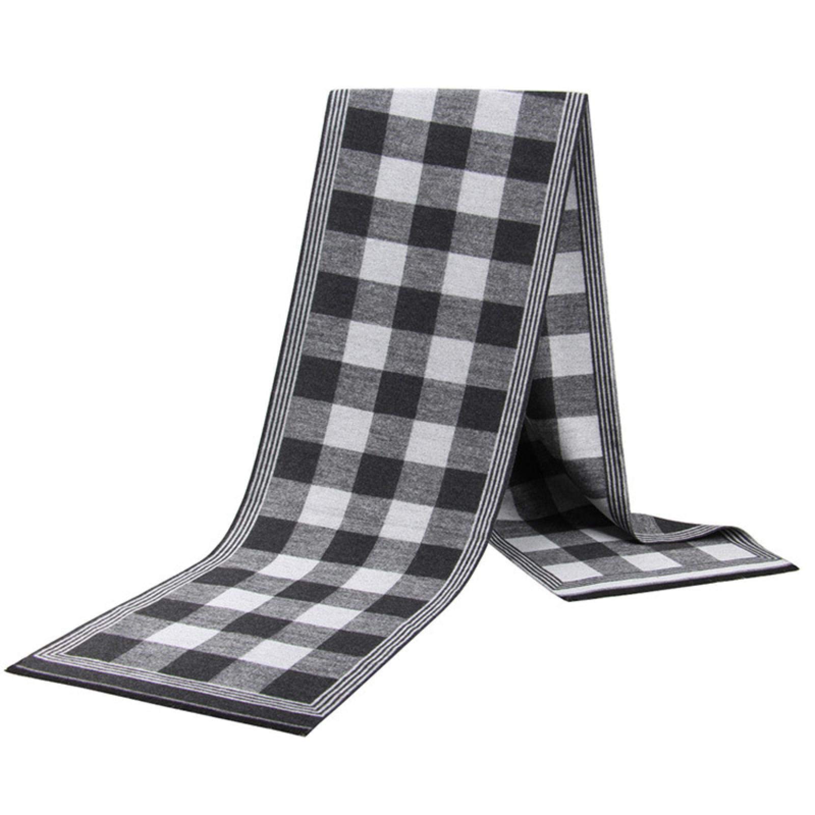 Bufanda de invierno a cuadros para hombre, resistente al viento y cálida, de algodón, suave, casual, bufanda de negocios para hombre, talla 25, 623