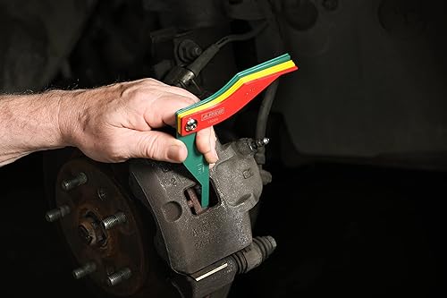 Miniatura 6 de ARES 18064-Juego de herramientas de calibre de freno de metal de 8 piezas, chapa de calibre 20, acabado de alta visibilidad resistente a la