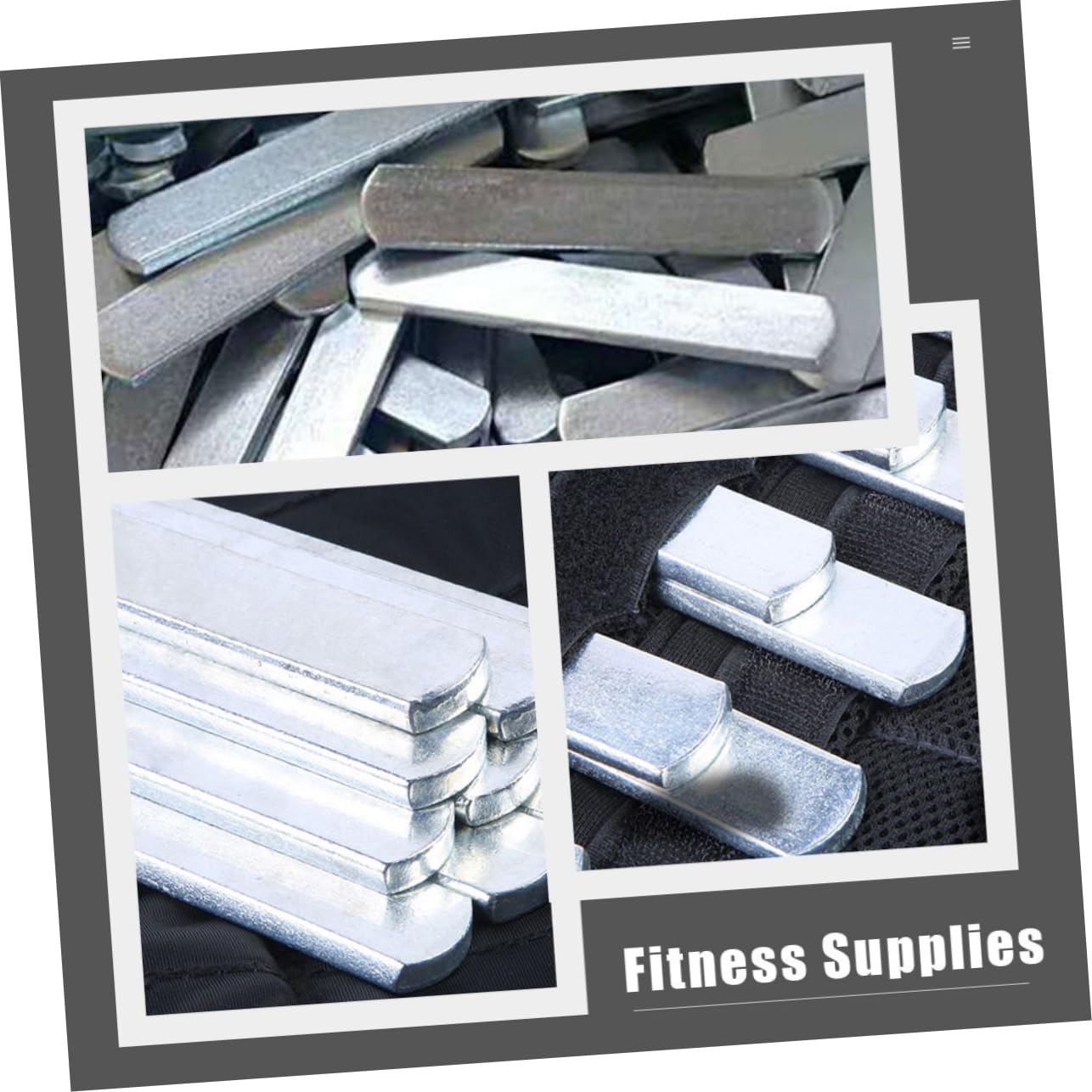 Toyvian 6 Piezas Placas de Acero, Compatibilidad, Ajuste Seguro, para Chaleco Lastrado, para Entrenamiento de Fuerza y Rutina de Ejercicio