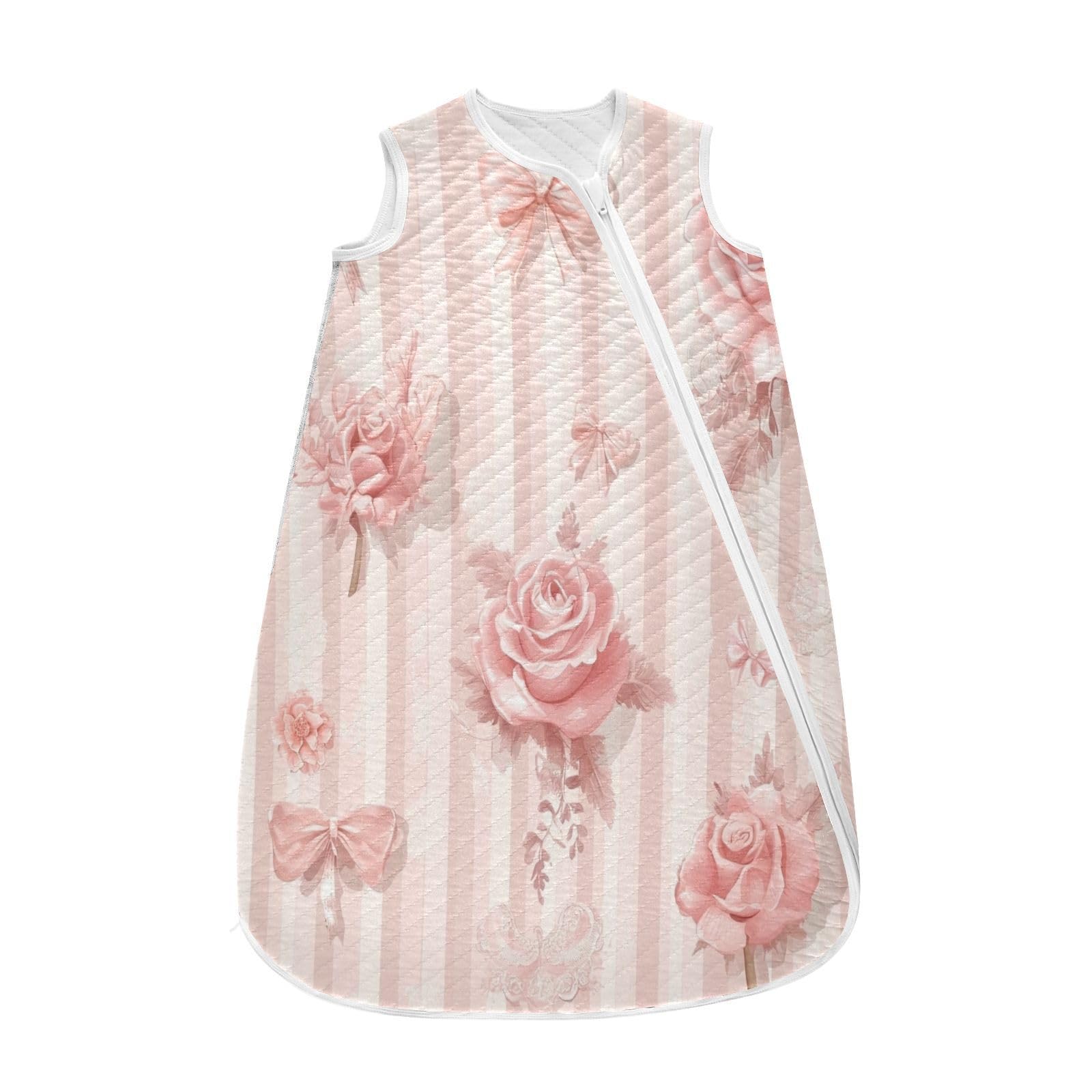 Amazon.com: Kigai Pink Bow Rose Baby Sleep Sack Wearable Blanket