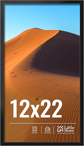 Miniatura 72 de LaVie Home Marco de fotos de 2 x 3, marco de fotos negro de 2 x 3 con plexiglás HD, marco de visualización de 2 x 3, 1 paquete, colección clásica