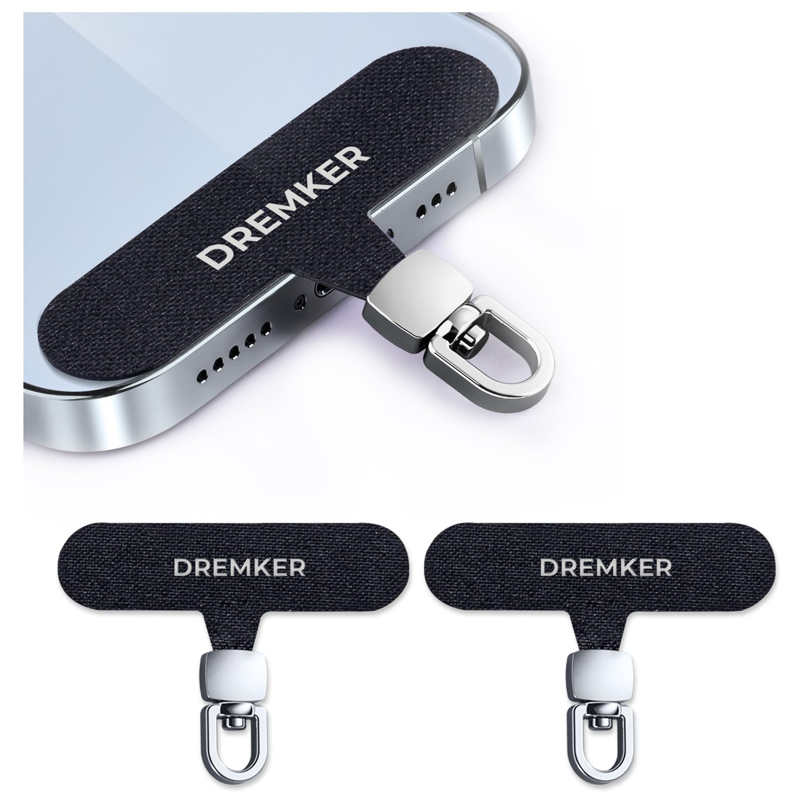 [DreMker] スマホストラップホルダー 【耐荷重13kg】 0.6mm極薄…