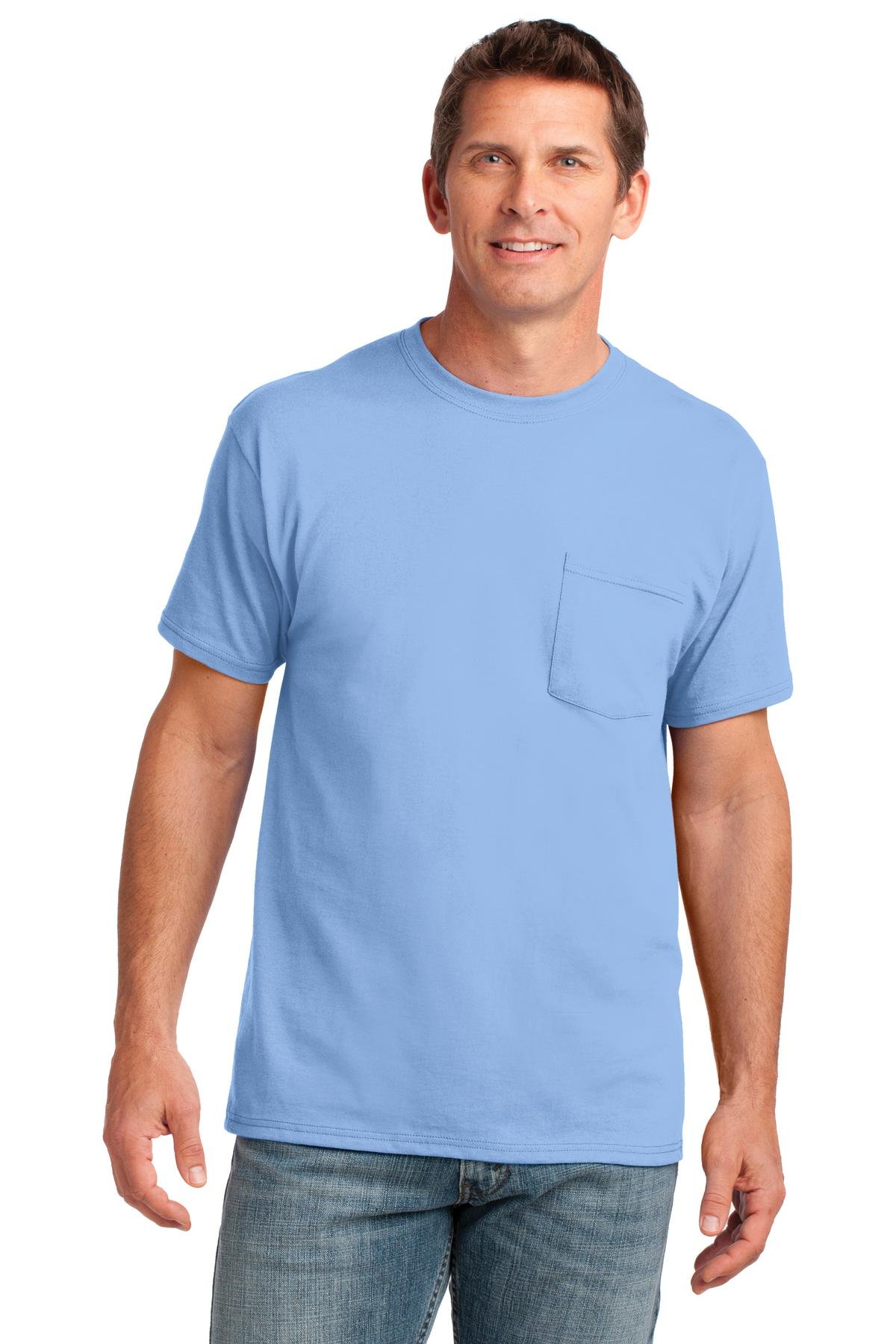 Port & Company 5.4-oz 100% Cotton Pocket T-Shirt