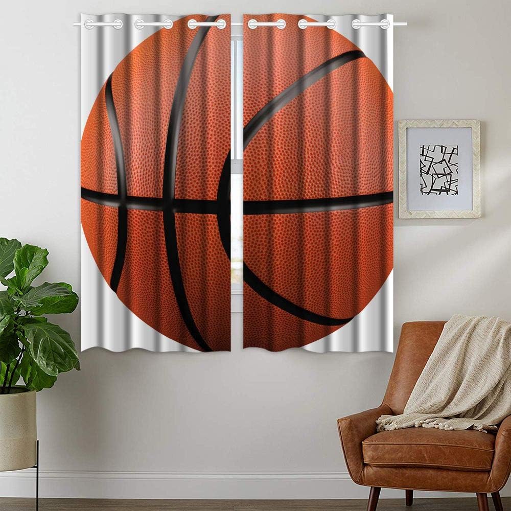 Hоt Dеаlѕ KLRI Curtains Blackout (2 Panel) Top Grommet Window Coverings Darkening 42 x 63 Inch Sports Basketball Hоt Dеаlѕ KLRI Curtains Blackout (2 Panel) Top Grommet Window Coverings Darkening 42 x 63 Inch Sports Basketball