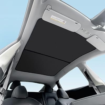 Tesla Model Y Sunshade Roof Never Sag Heat-Insulating, UV-Protective, Nano Ice-Crystal Coatings Interior Accessories for Tesla Model Y 2019-2024
