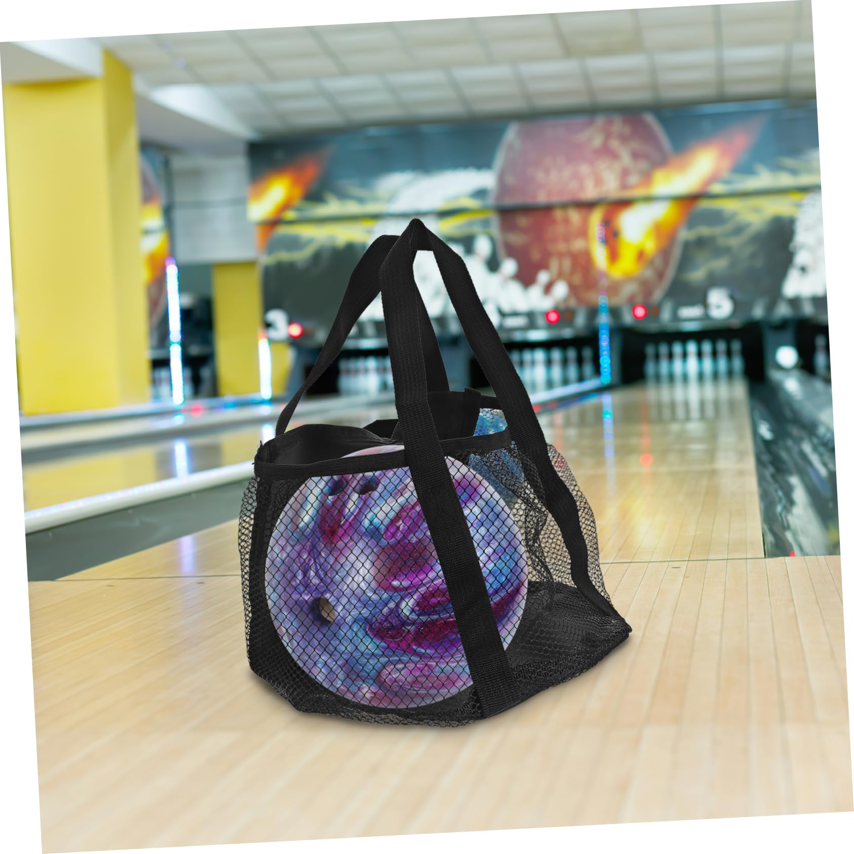 UPKOCH 3 Pezzi Bowling e Traspirante per Sport e Attrezzature Design Rete per Maggiore e Capacità per Palle Bowling Basket Volley e Altri Sport