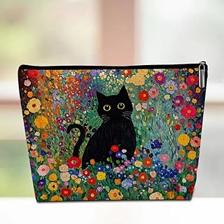 Bolsa de maquillaje floral para gatos, regalo...