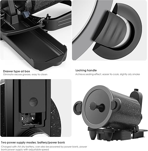 Miniatura 6 de Máquina de cocción completamente automática, cocina inteligente multifunción, sartén antiadherente multifunción, agitador giratorio de 360, para
