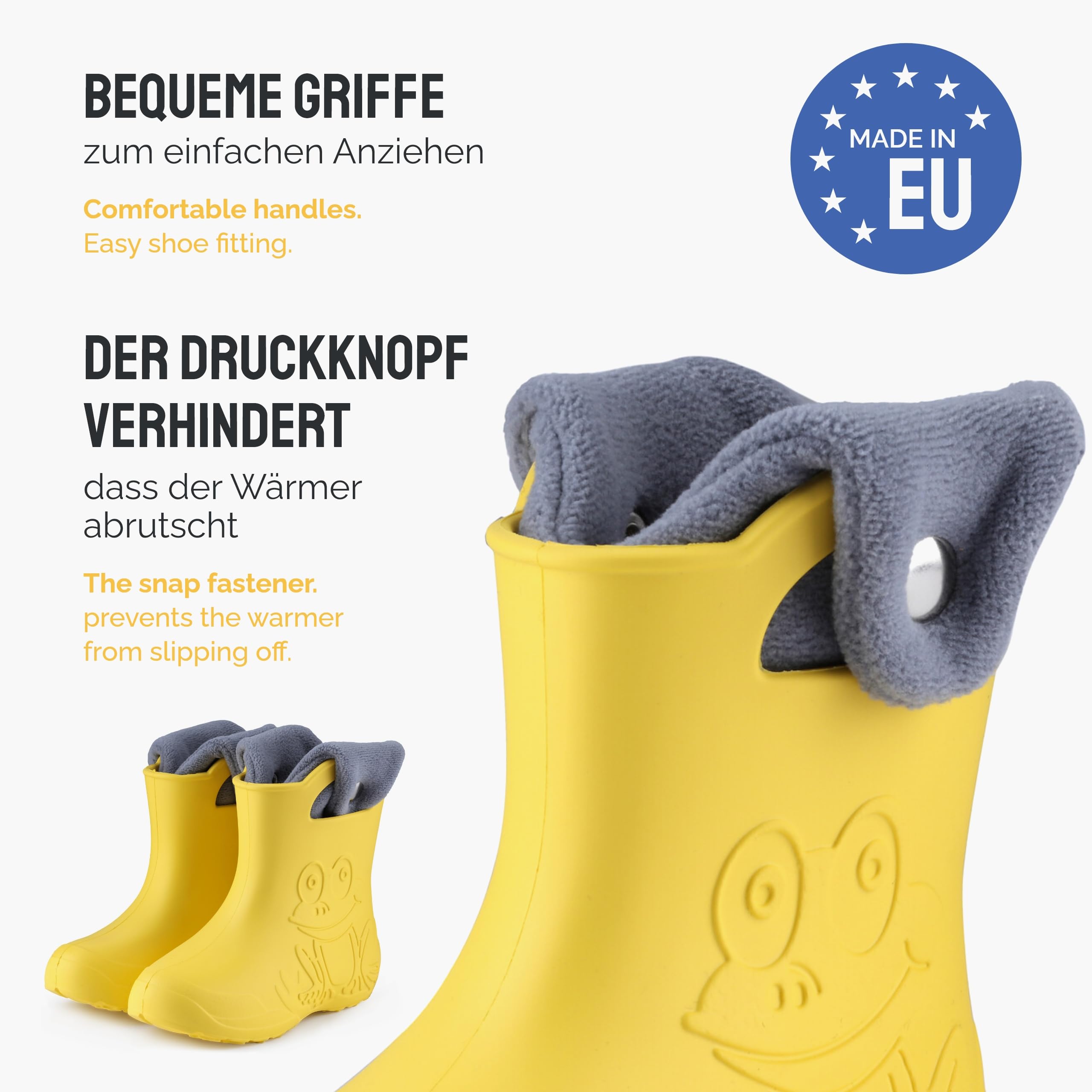 Ladeheid Eva Kinder Jungen Mädchen Gummistiefel Regenschuhe gefüttert Regenstiefel Gummischuhe LA-CA-04