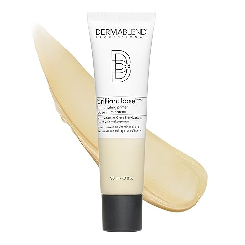 Dermablend Brilliant Base - Maquillaje facial iluminador, formulado con niacinamida, manteca de karité y glicerina, enriquecido con derivados de