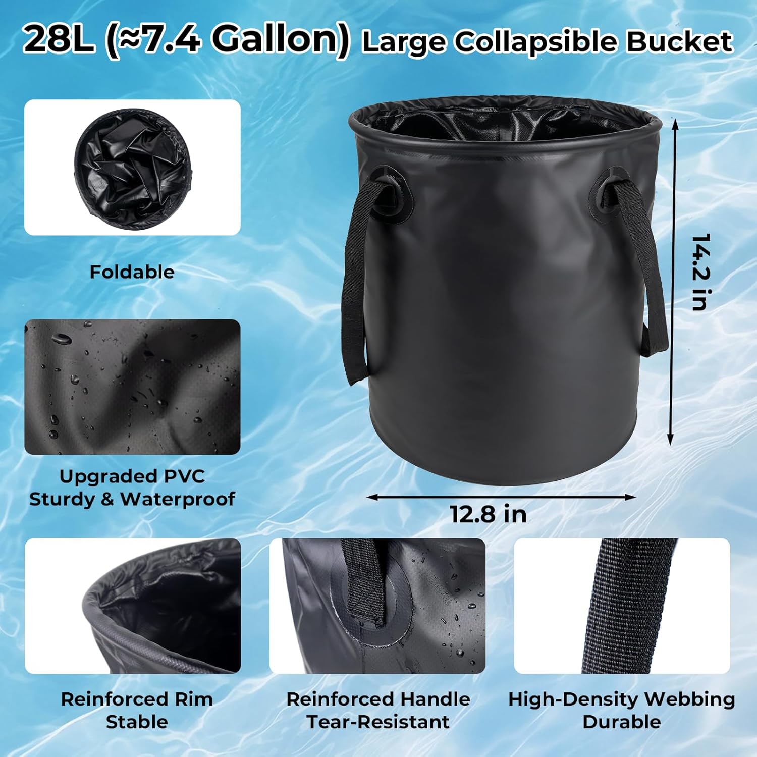 Portable Camping Shower Kit: 6ft Tent, 4000mAh Pump, 1500W Heater & Bucket