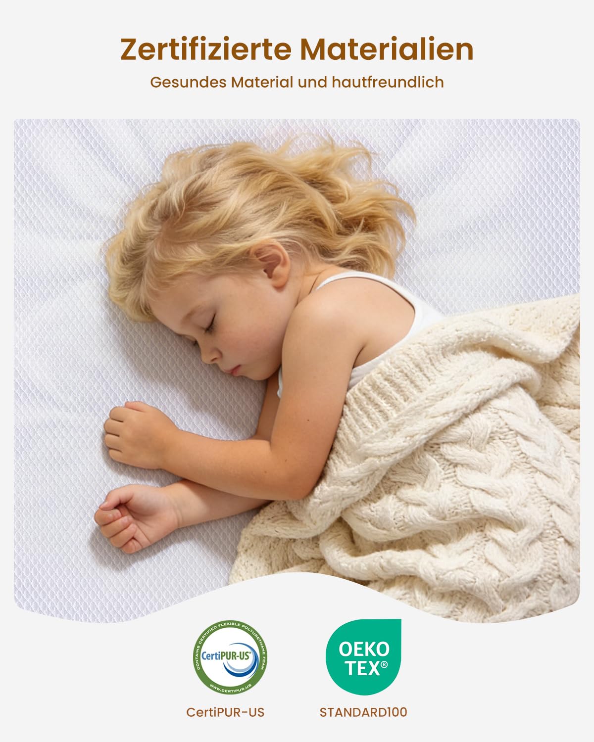 Matratzen Topper 180x200cm H3/H4, 10 cm Gel Memory Schaum, Öko-TEX Zertifiziert, Atmungsaktiv und Waschbar, rutschfest für Boxspringbett und Schlafsofa