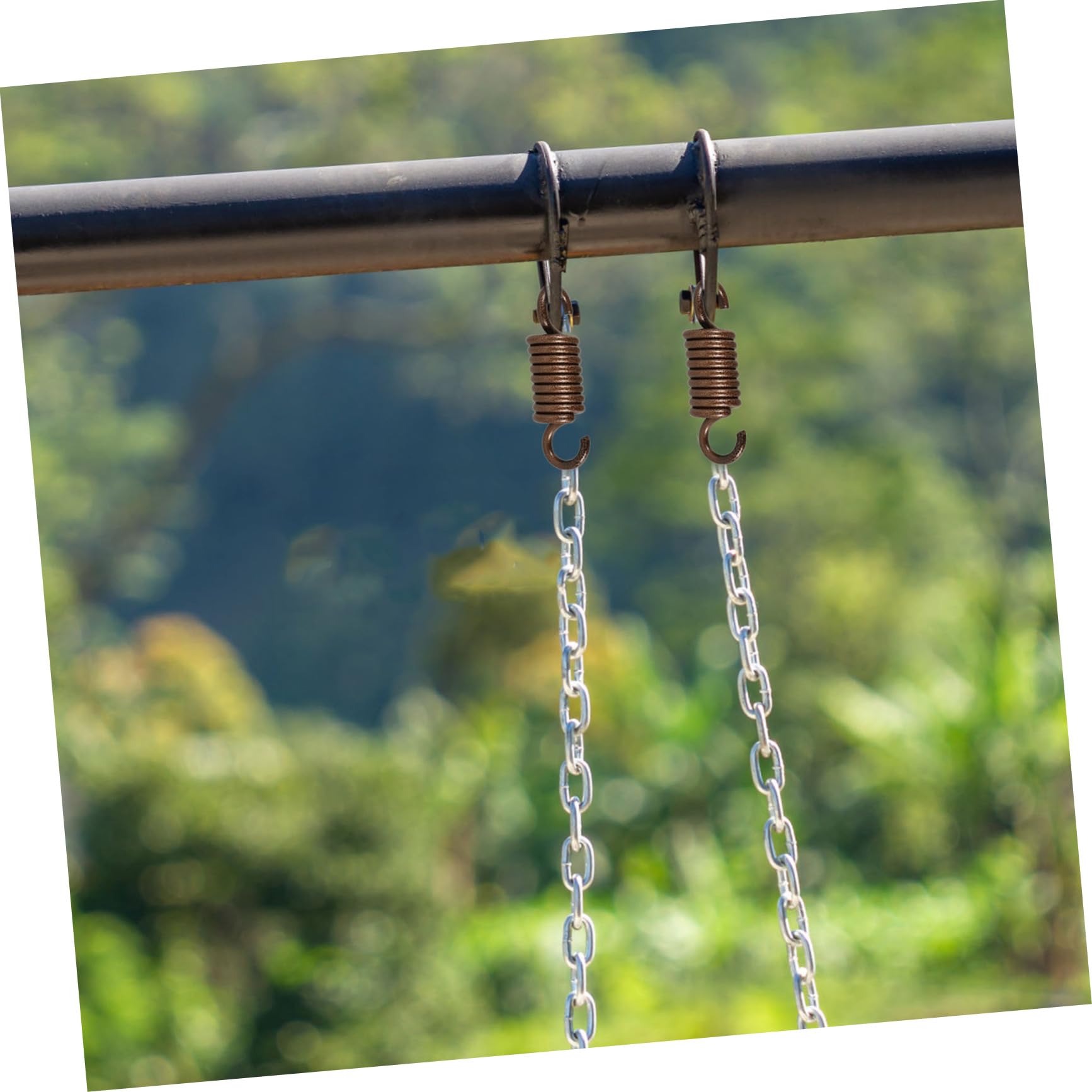 POPETPOP Kit de Resorte Oscilante de Metal para Colgar Hamacas y Sillas Colgantes, Aleación de Acero Hierro, Absorbe Golpes, Uso en Jardín y Balcón