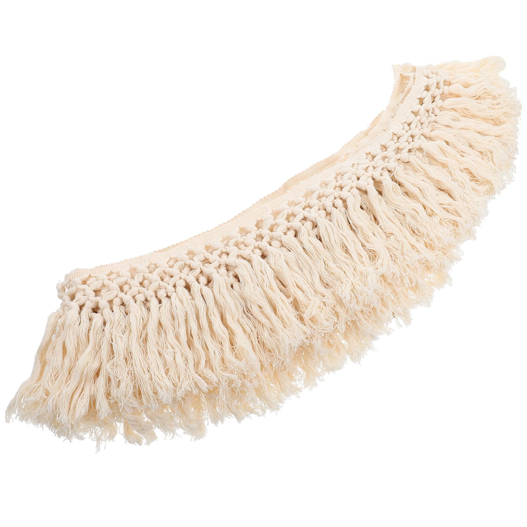 Bordure en dentelle de 12 cm avec franges d'ameublement pour alourdir et embellir vos voilages