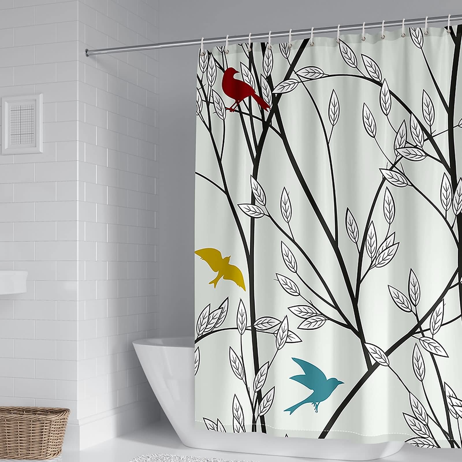Rideau de douche en polyester de qualité supérieure KnSam 165x200cm