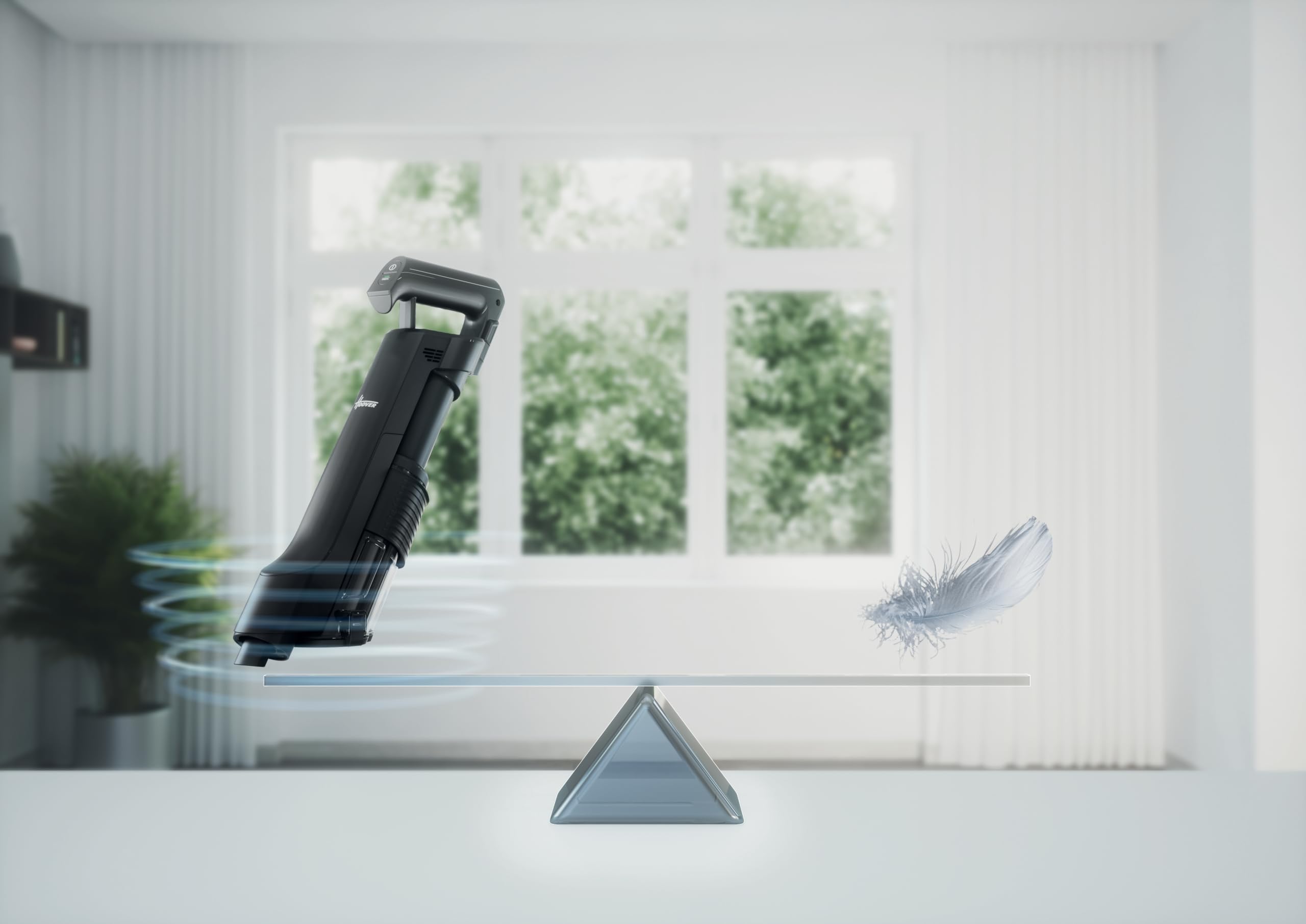 Hoover HF2 Home Aspirapolvere Senza Fili, 50 AirWatt, Autonomia fino a 45 Minuti, Batteria Removibile 14V, Spazzola Motorizzata con LED, Anti-Twist, Ultra Leggero, Nero HF210HP 011