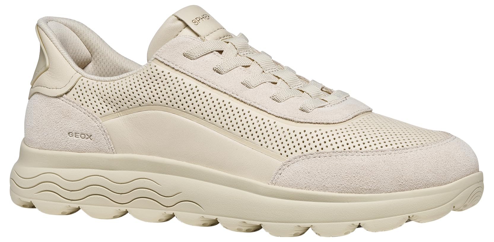 Geox Beige Trainers Spherica Plus