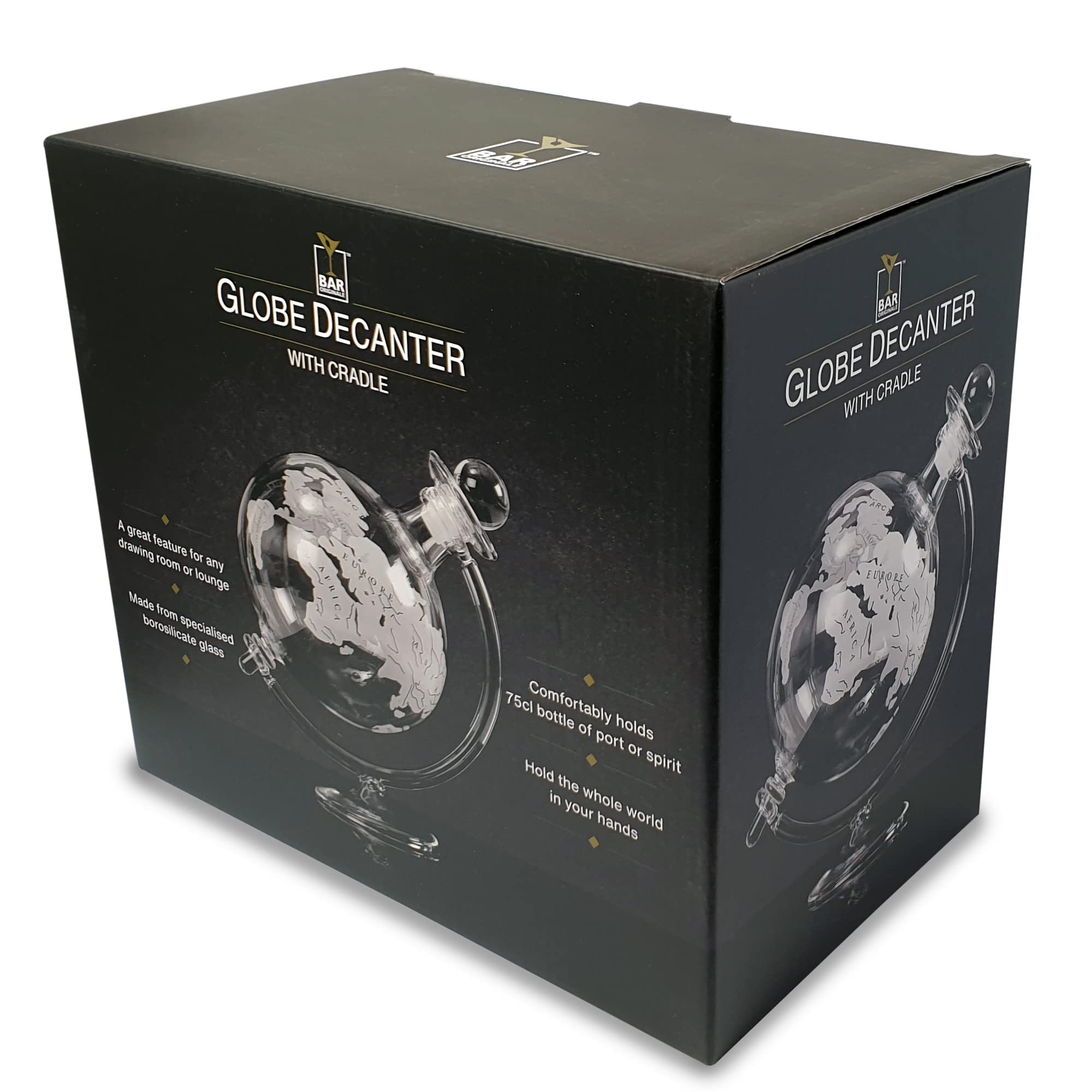 Bar Originale Carafe à décanter globe avec support
